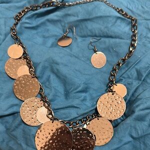 Elegant Black Necklace and Earring Set